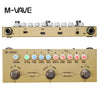 M-VAVE multi-effects guitar pedal featuring input/output jacks, USB port, and various effect controls.