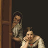 Mona Lisa Funny Bathroom Wall Art Canvas Print
