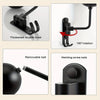 180° Rotatable Helmet Holder with Wall-Mounted Claw Hook