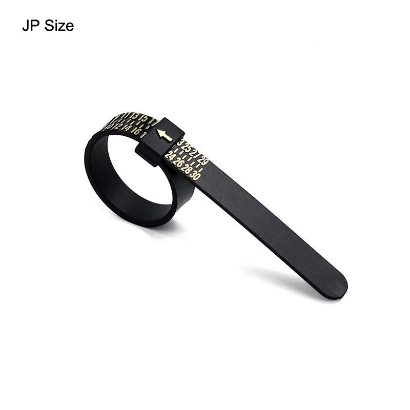 Plastic Ring Sizer Gauge for Accurate Finger Size Measurement