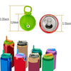 Reusable Silicone Can Lids with Straws