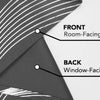 Silver Wave Pattern Blackout Curtains with Thermal Insulation and Noise Reduction