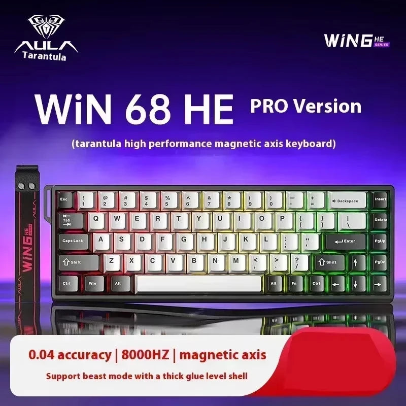 Aula Win60/Win68 Magnetic Switch Gaming Keyboard with 8K Polling