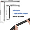 Adjustable reflective dog car safety harness with a bungee for dog restraint