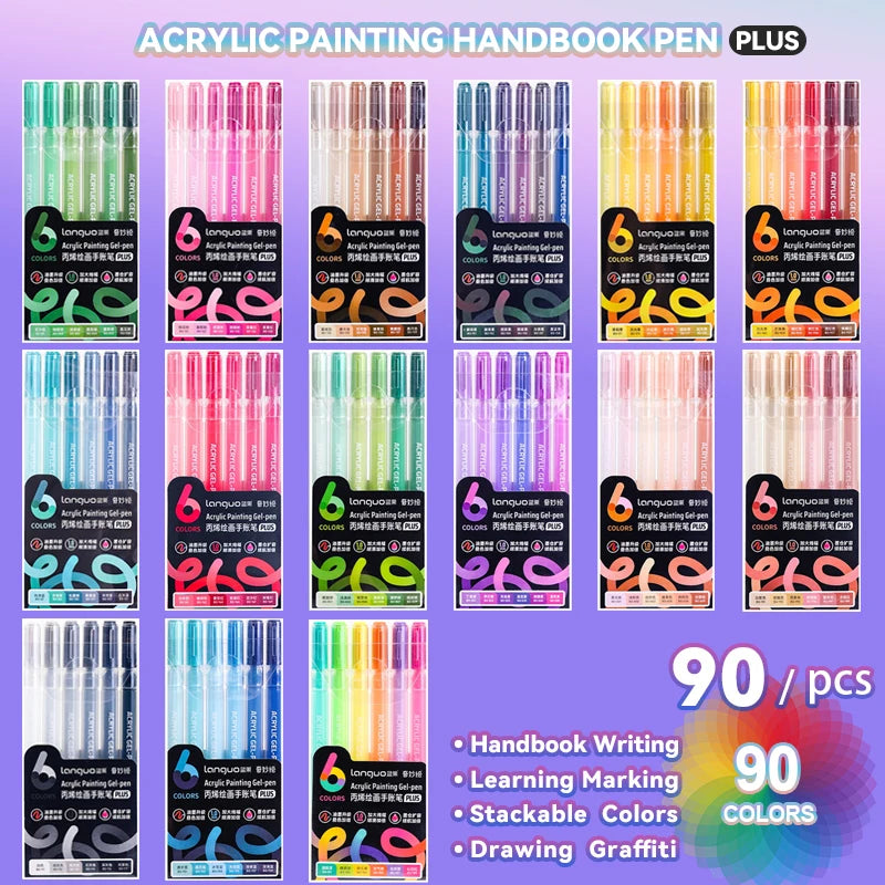 Vibrant Gel Pen Set – Smooth Writing for Art, Notes & Journaling