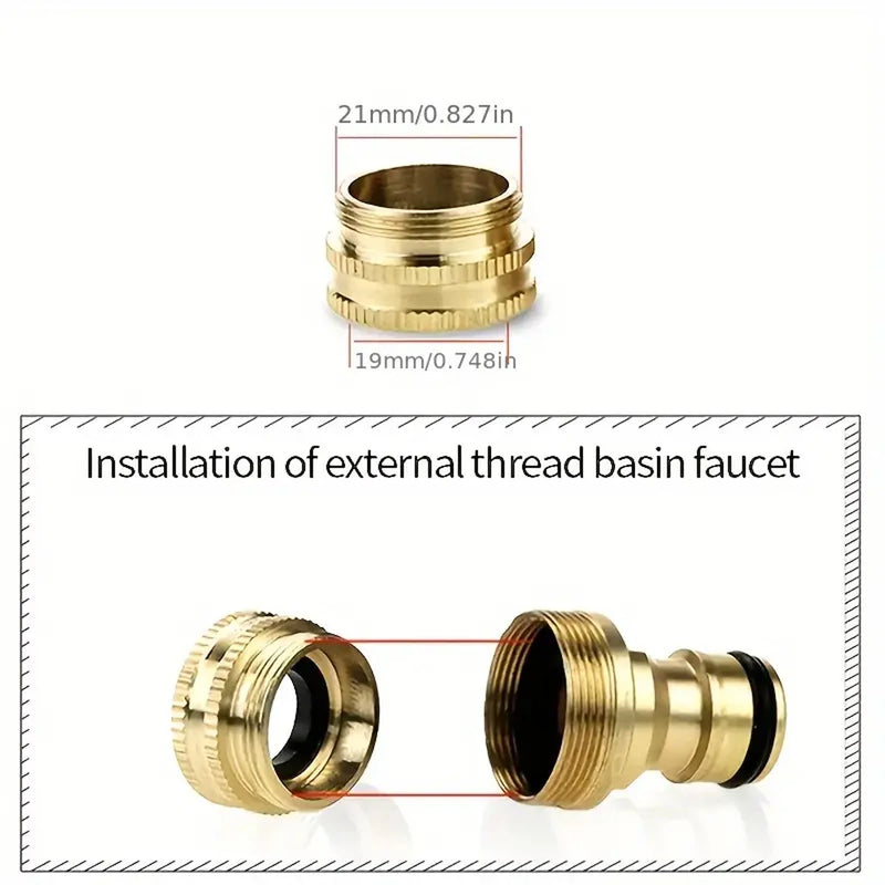 Multi-Outlet Faucet Connector