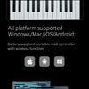 Portable 25-Key MIDI Controller with Pads and Wireless Connectivity