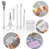 A set of six vinyl weeding and craft tools including tweezers, scissors, and other precision DIY implements.