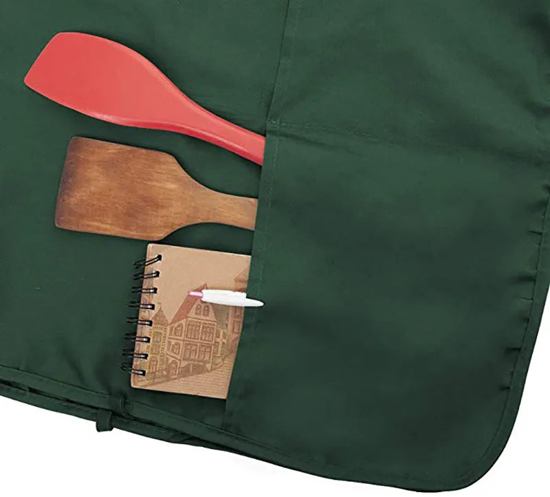 Durable Polyester Vest Apron for Kitchen, Cleaning & Salon Work