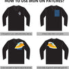 20-Piece Star Embroidery Patches with Iron-On Adhesive