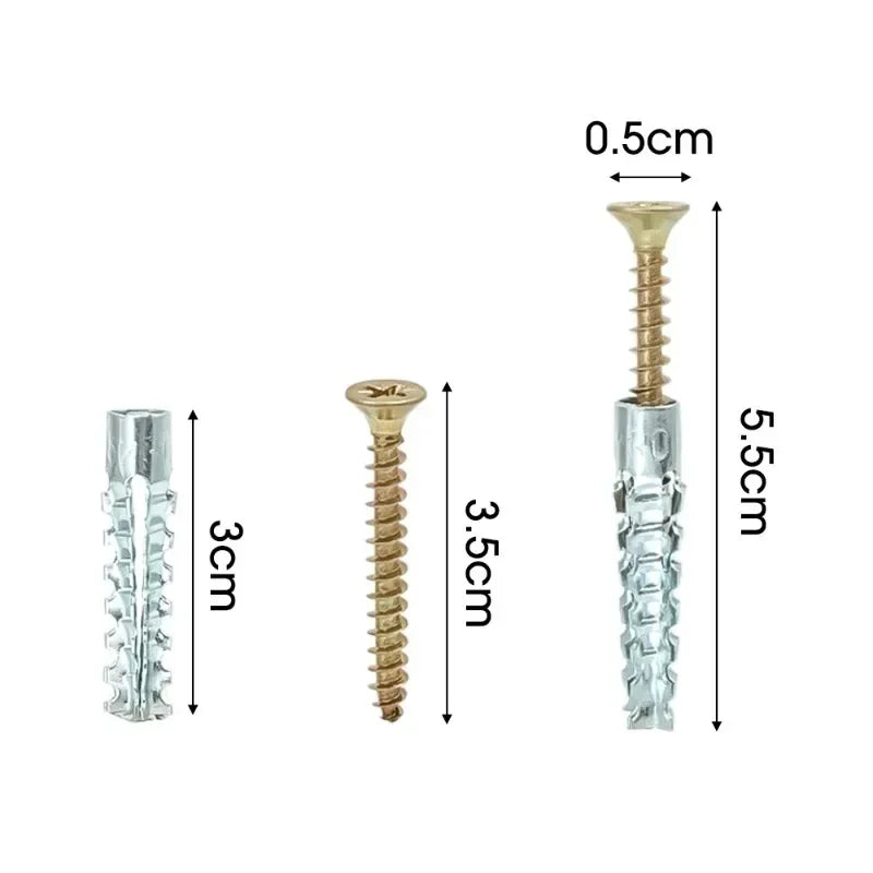Heavy-Duty Serrated Expansion Screws with Anchor Tubes