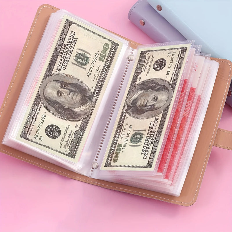 Álbum de Colección de Billetes en Piel Sintética
