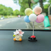 Resin Flower Pot Elf Figurine for Car Interior & Desktop
