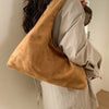 Retro Suede Shoulder Bag with Large Capacity