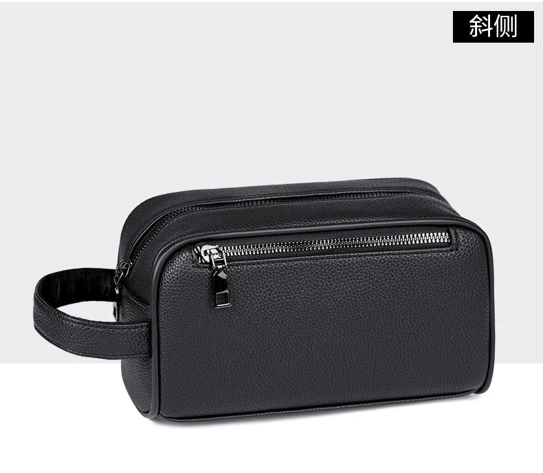 Men's PU Leather Casual Crossbody Clutch Bag