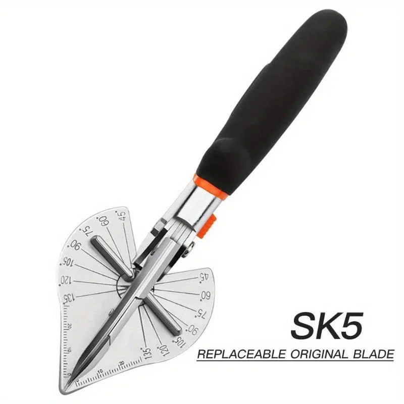 Black handle and silver blade of an SK5 adjustable angle shear tool.