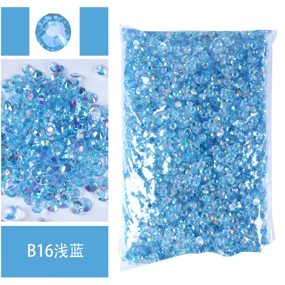 Jelly AB Flatback Resin Rhinestones (2-6mm)