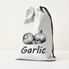 Large Drawstring Canvas Storage Bags with Side Zipper for Vegetables and Fruits