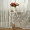 Lace Floral Sheer Curtain Panel for Living Room & Bedroom
