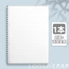 Macaron Detachable Spiral Notebook – 60 Sheets, A4/A5/B5