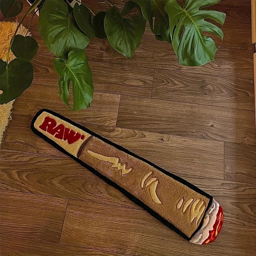 Cigarette-Shaped Soft Floor Mat for Bedroom & Living Room