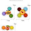 Suction Cup Spinning Bath Toys for Babies (Set of 3)