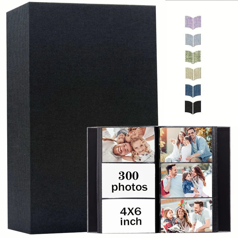 Linen Photo Album with 4x6 Sleeves