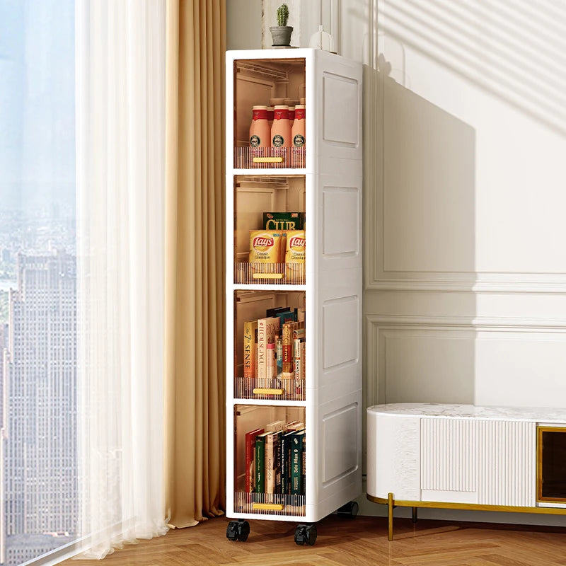 Slim Rolling Storage Cabinet