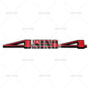 Black and red 3D metal alloy emblem badge for Chevrolet Camaro and Cruze.