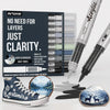 Acrylic Brush Markers with Automatic Ink Flow for Canvas, Wood & Glass Art