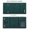 Vintage Leather Trifold Wallet with Magnetic Closure