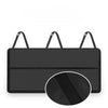 Black foldable car trunk organizer with seat back storage.