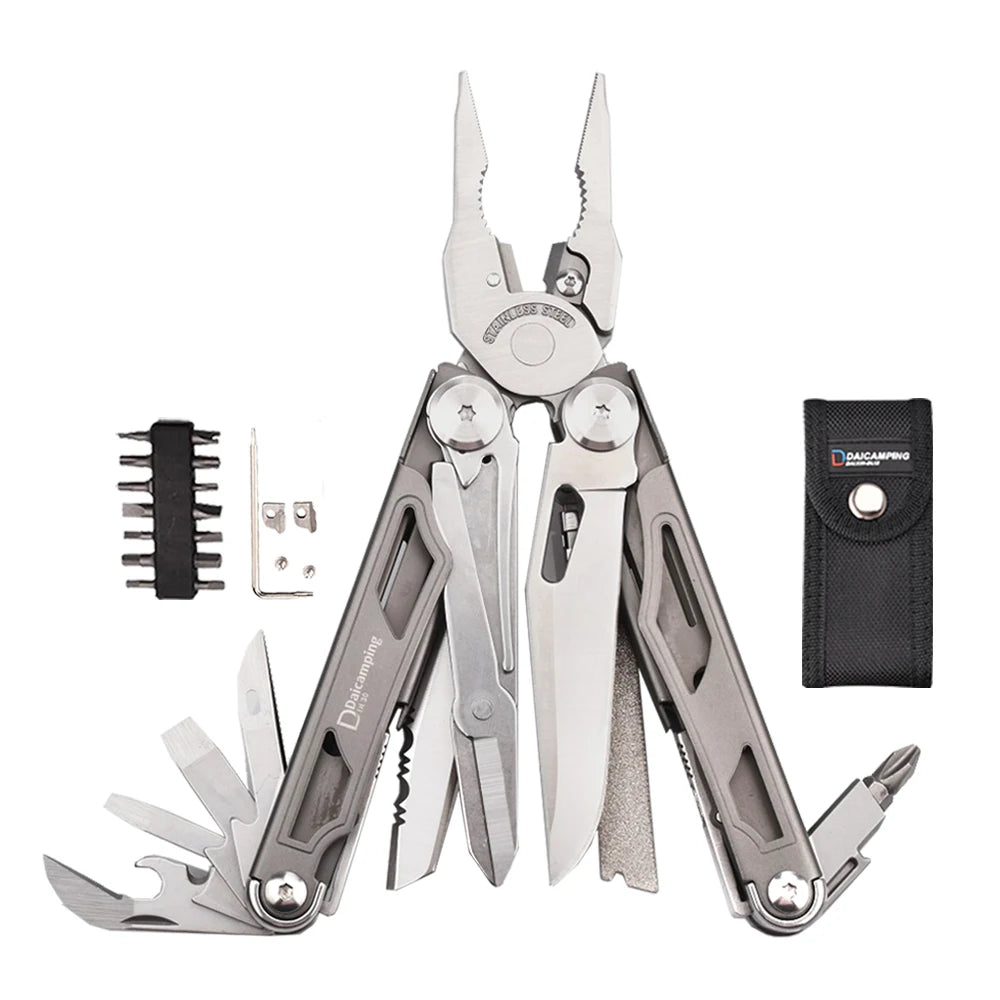 Folding Multi-Tool Pliers with 20-In-1 Functions