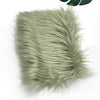 Light green faux fur fabric for DIY sewing, doll hair, and cosplay