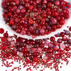 Mixed Size Green Czech Glass Seed Beads for Jewelry Making