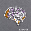 Encouraging Embroidery Iron-On Patches for Clothing and Accessories