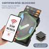 Slim Aluminum Wallet with Money Clip and RFID Blocking