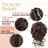 Synthetic Messy Bun Hair Extension with Claw Clip
