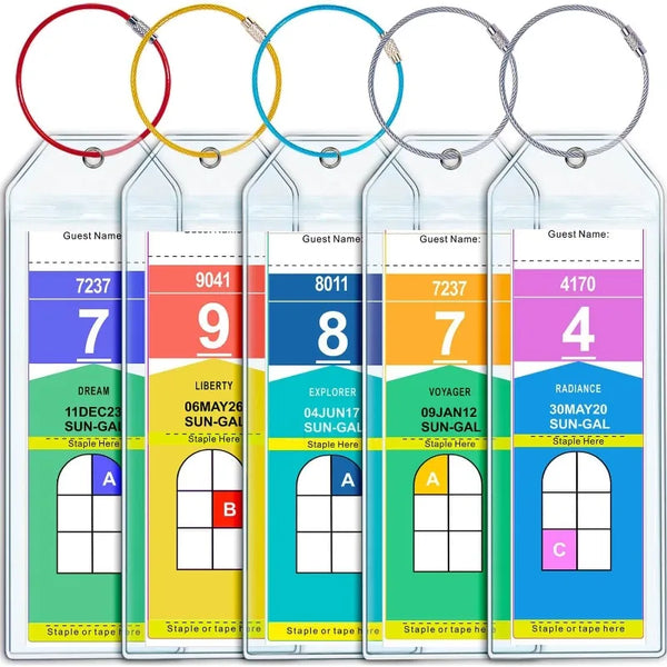 Cruise Luggage Tag Holders - 5 Pack