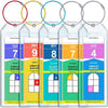 Cruise Luggage Tag Holders (Set of 5) - Fits Carnival, NCL, MSC, Princess & Royal Caribbean