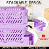 Collapsible Plastic Storage Baskets, Set of 2