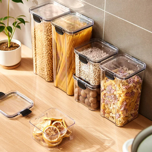 Tarros de Almacenamiento Herméticos para Cocina con Sello de Silicona
