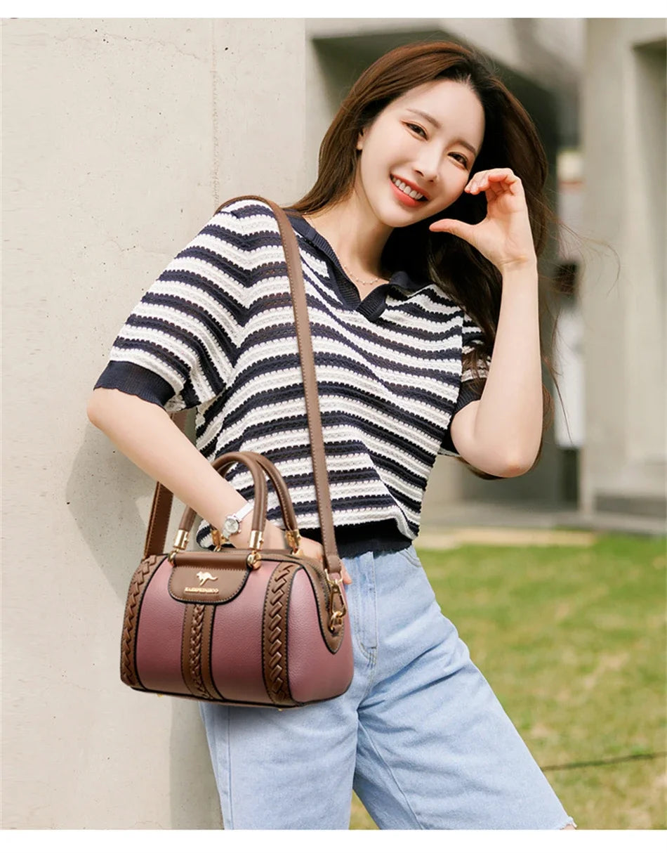 Luxury Leather Shoulder & Crossbody Bag for Women