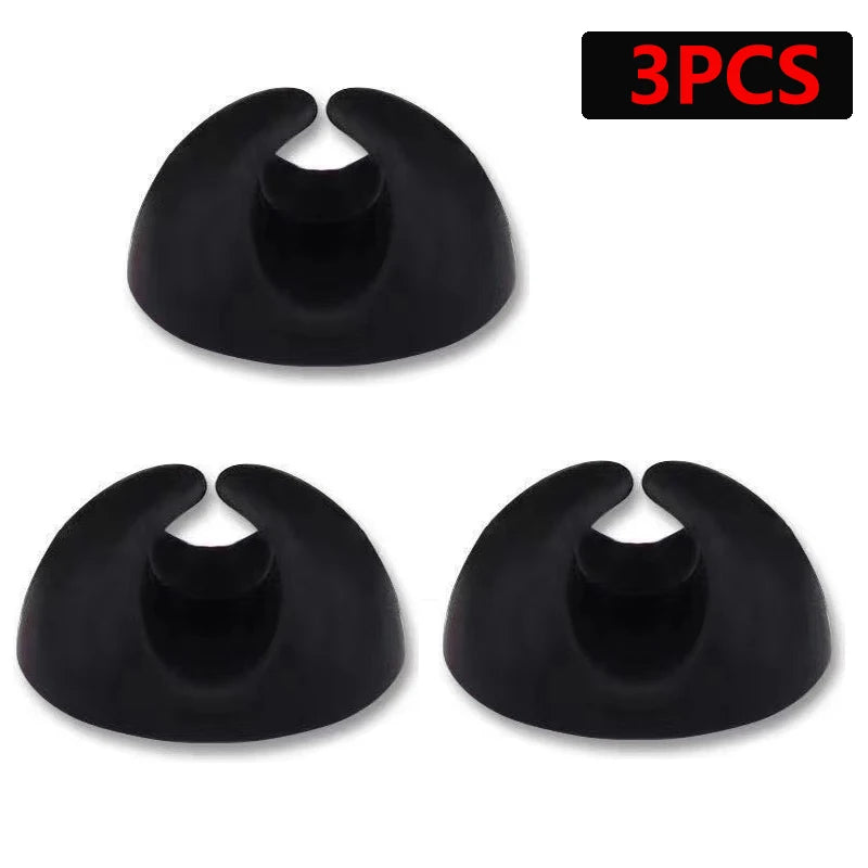 Adhesive Silicone Cable Clips for Desk Organization (6 Pack)