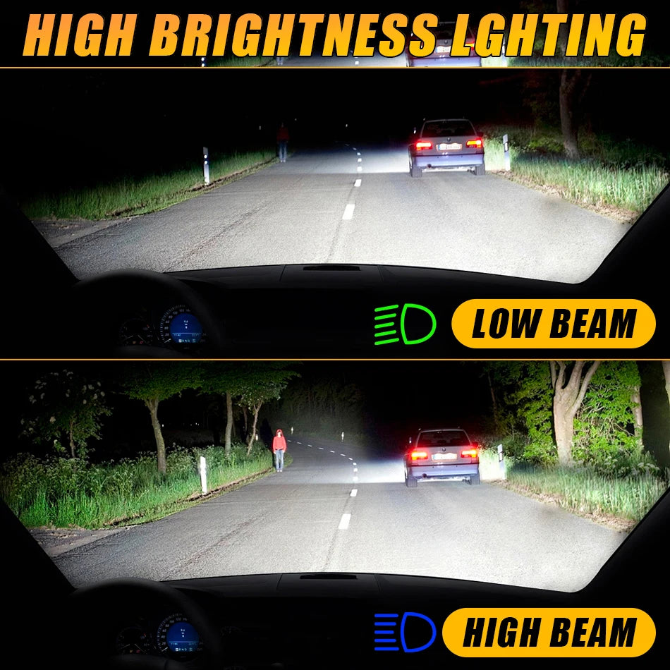 H7 LED Headlight Bulbs with Advanced Cooling (2-Pack)