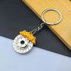 Gearbox Keychain with Turbo Hub and Brake Disc Pendant