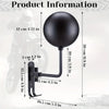 180° Rotatable Helmet Holder with Wall-Mounted Claw Hook
