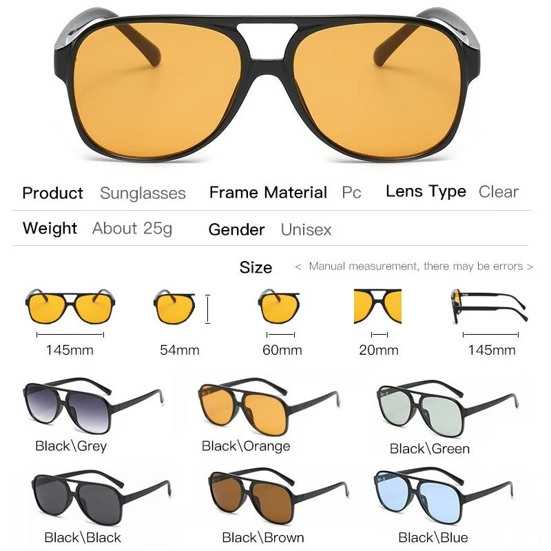 Retro Polarized Pilot Sunglasses