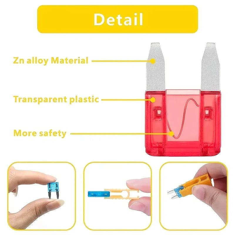 Standard & Mini Blade Fuse Assortment Kit for Cars and Trucks