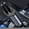 Cargador de coche retráctil de 66W con cables integrados